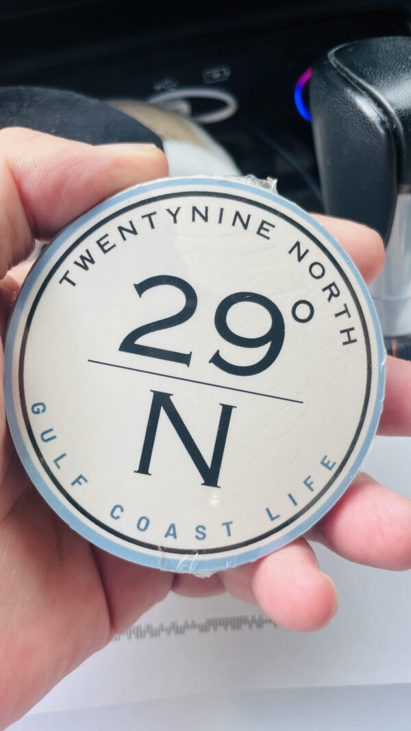 TwentyNine North 3-Inch Gulf Coast Life Sticker TwentyNine North 3-inch Gulf Coast Life logo sticker